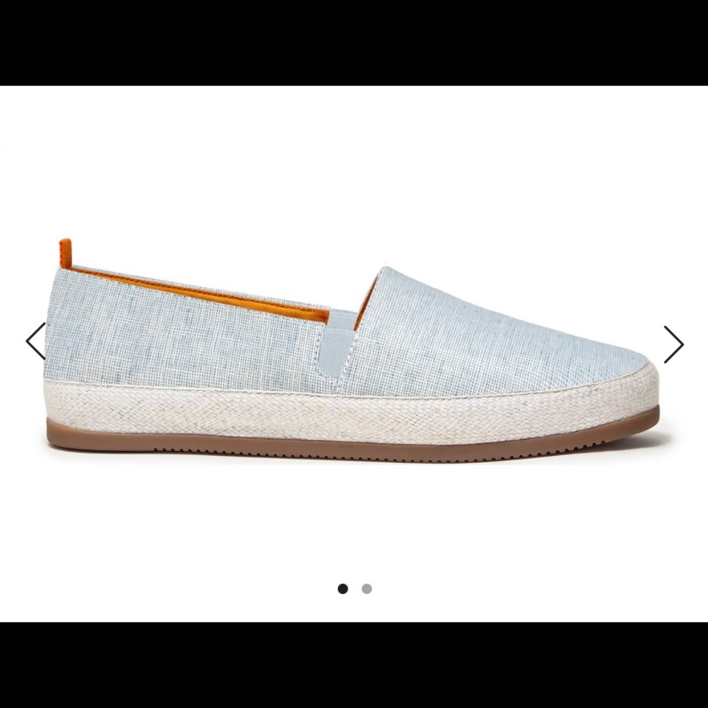 BRAND NEW Men’s Mr. Porter Mulo Linen Espadrille Summer Loafer NWT